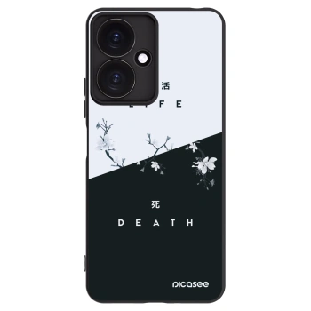 Picasee crna silikonska maskica za Xiaomi Redmi 13C 5G - Life - Death