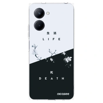 Picasee silikonska prozirna maskica za Realme C33 (2023) - Life - Death