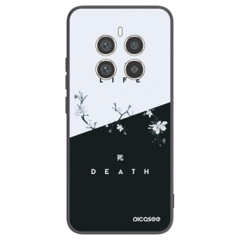 Picasee crna silikonska maskica za Realme 12 Pro 5G - Life - Death