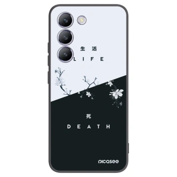 Picasee crna silikonska maskica za Vivo V40 SE 5G - Life - Death