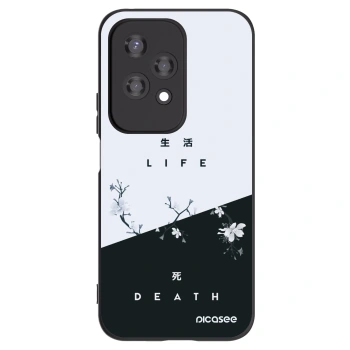 Picasee crna silikonska maskica za Honor 200 Lite - Life - Death
