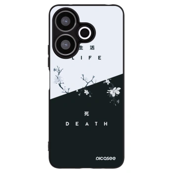 Picasee crna silikonska maskica za Xiaomi Redmi 13 4G - Life - Death
