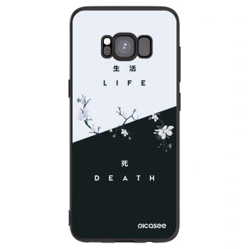 Picasee crna silikonska maskica za Samsung Galaxy S8 G950F - Life - Death