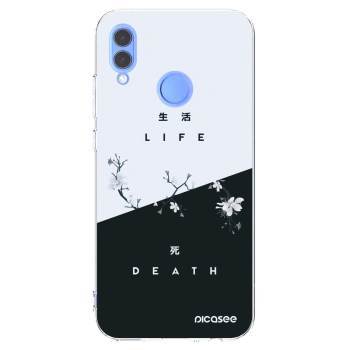 Picasee silikonska prozirna maskica za Honor 10 Lite - Life - Death