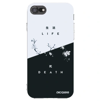 Picasee silikonska prozirna maskica za Apple iPhone 7 - Life - Death