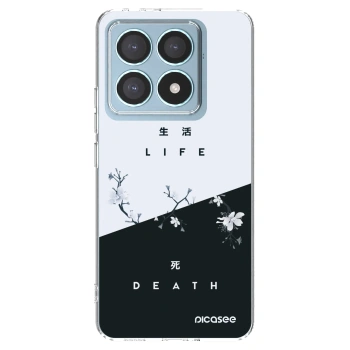 Picasee silikonska prozirna maskica za Xiaomi 14T Pro - Life - Death
