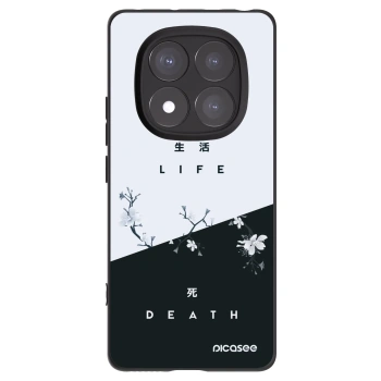 Picasee crna silikonska maskica za Xiaomi Redmi Note 14 Pro+ 5G - Life - Death