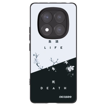 Picasee crna silikonska maskica za Xiaomi Redmi Note 14 Pro 5G - Life - Death