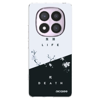 Picasee silikonska prozirna maskica za Xiaomi Redmi Note 14 Pro 5G - Life - Death