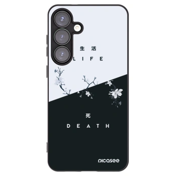 Picasee crna silikonska maskica za Samsung Galaxy S25+ 5G - Life - Death