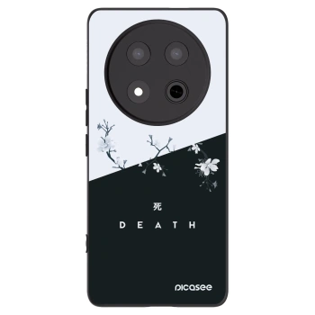 Picasee crna silikonska maskica za Honor Magic7 Lite 5G - Life - Death