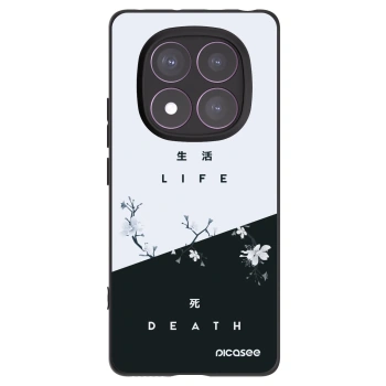 Picasee crna silikonska maskica za Xiaomi Redmi Note 14 Pro 4G - Life - Death