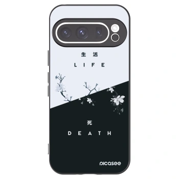 Picasee crna silikonska maskica za Google Pixel 9 Pro - Life - Death