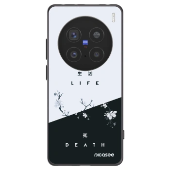 Picasee crna silikonska maskica za Vivo X200 Pro - Life - Death