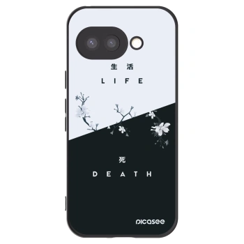 Picasee crna silikonska maskica za Google Pixel 9a - Life - Death