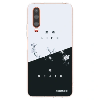 Picasee silikonska prozirna maskica za Huawei P30 - Life - Death