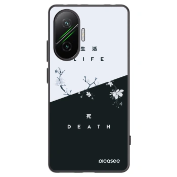 Picasee crna silikonska maskica za Xiaomi Poco F7 Pro 5G - Life - Death