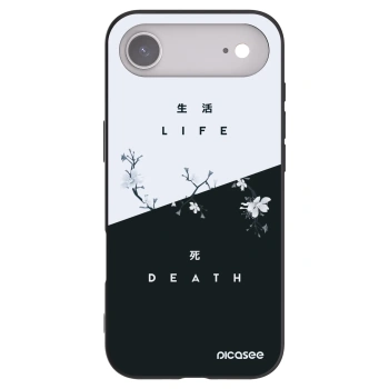Picasee crna silikonska maskica za Apple iPhone Air - Life - Death