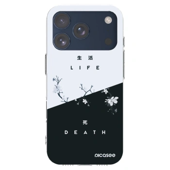 Picasee silikonska prozirna maskica za Apple iPhone 17 Pro - Life - Death