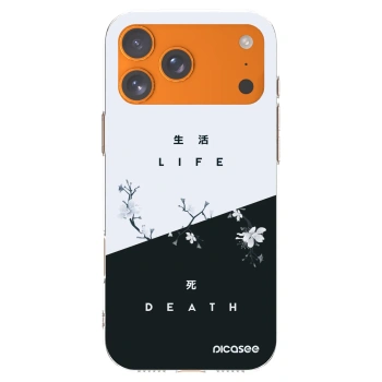 Picasee silikonska prozirna maskica za Apple iPhone 17 Pro Max - Life - Death