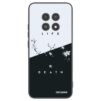 Picasee crna silikonska maskica za Realme 12X - Life - Death