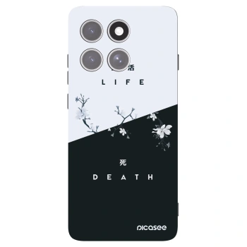 Picasee crna silikonska maskica za Motorola Edge 60 Pro - Life - Death