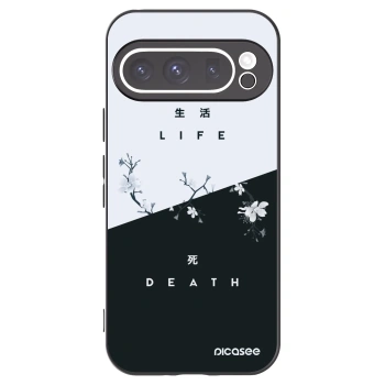 Picasee crna silikonska maskica za Google Pixel 9 Pro XL - Life - Death
