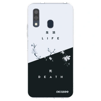 Picasee silikonska prozirna maskica za Samsung Galaxy A40 A405F - Life - Death