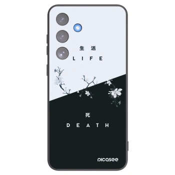 Picasee crna silikonska maskica za Samsung Galaxy S25 FE 5G - Life - Death