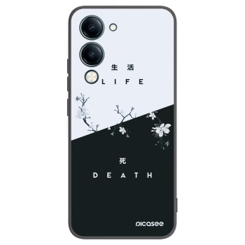 Picasee crna silikonska maskica za Vivo Y29s 5G - Life - Death
