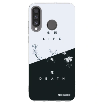 Picasee silikonska prozirna maskica za Huawei P30 Lite - Life - Death