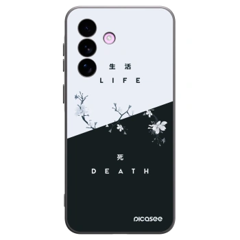 Picasee crna silikonska maskica za Samsung Galaxy A57 5G - Life - Death