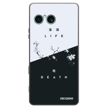 Picasee crna silikonska maskica za Sony Xperia 10 VII - Life - Death