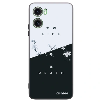 Picasee crna silikonska maskica za Motorola Moto G06 - Life - Death