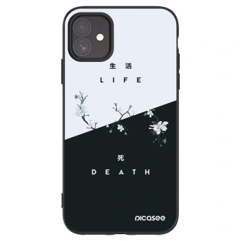 Picasee crna silikonska maskica za Apple iPhone 11 - Life - Death