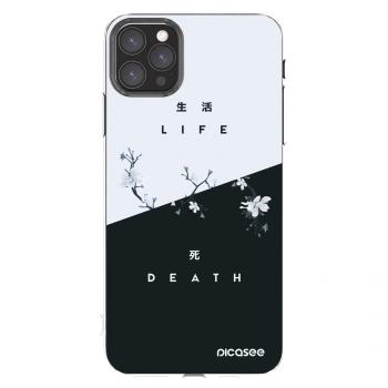 Picasee silikonska prozirna maskica za Apple iPhone 11 Pro Max - Life - Death