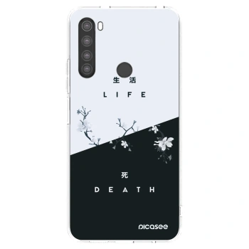 Picasee silikonska prozirna maskica za Xiaomi Redmi Note 8 - Life - Death