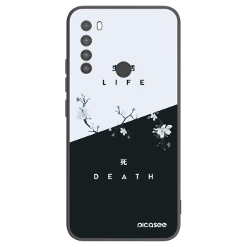 Picasee crna silikonska maskica za Xiaomi Redmi Note 8 - Life - Death