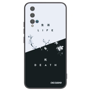 Picasee crna silikonska maskica za Huawei Nova 5T - Life - Death