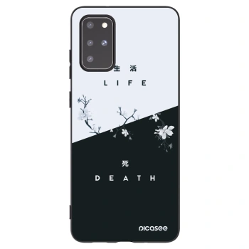 Picasee crna silikonska maskica za Samsung Galaxy S20+ G985F - Life - Death