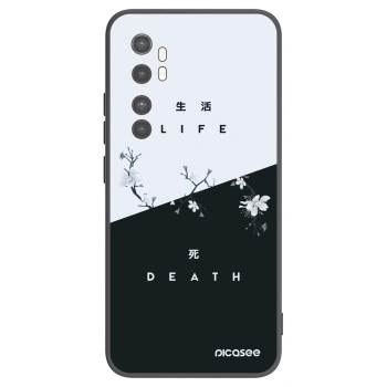 Picasee crna silikonska maskica za Xiaomi Mi Note 10 Lite - Life - Death