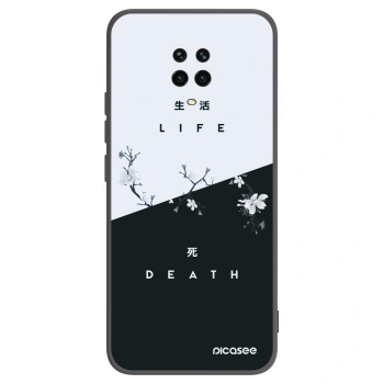 Picasee crna silikonska maskica za Xiaomi Redmi Note 9S - Life - Death