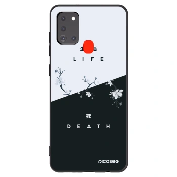 Picasee crna silikonska maskica za Samsung Galaxy A21s - Life - Death