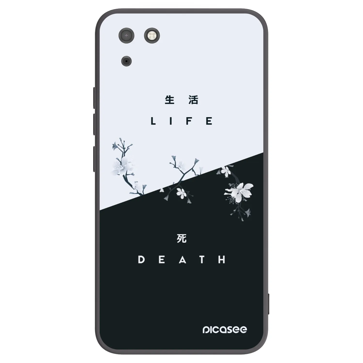 Picasee crna silikonska maskica za Huawei Y5P - Life - Death