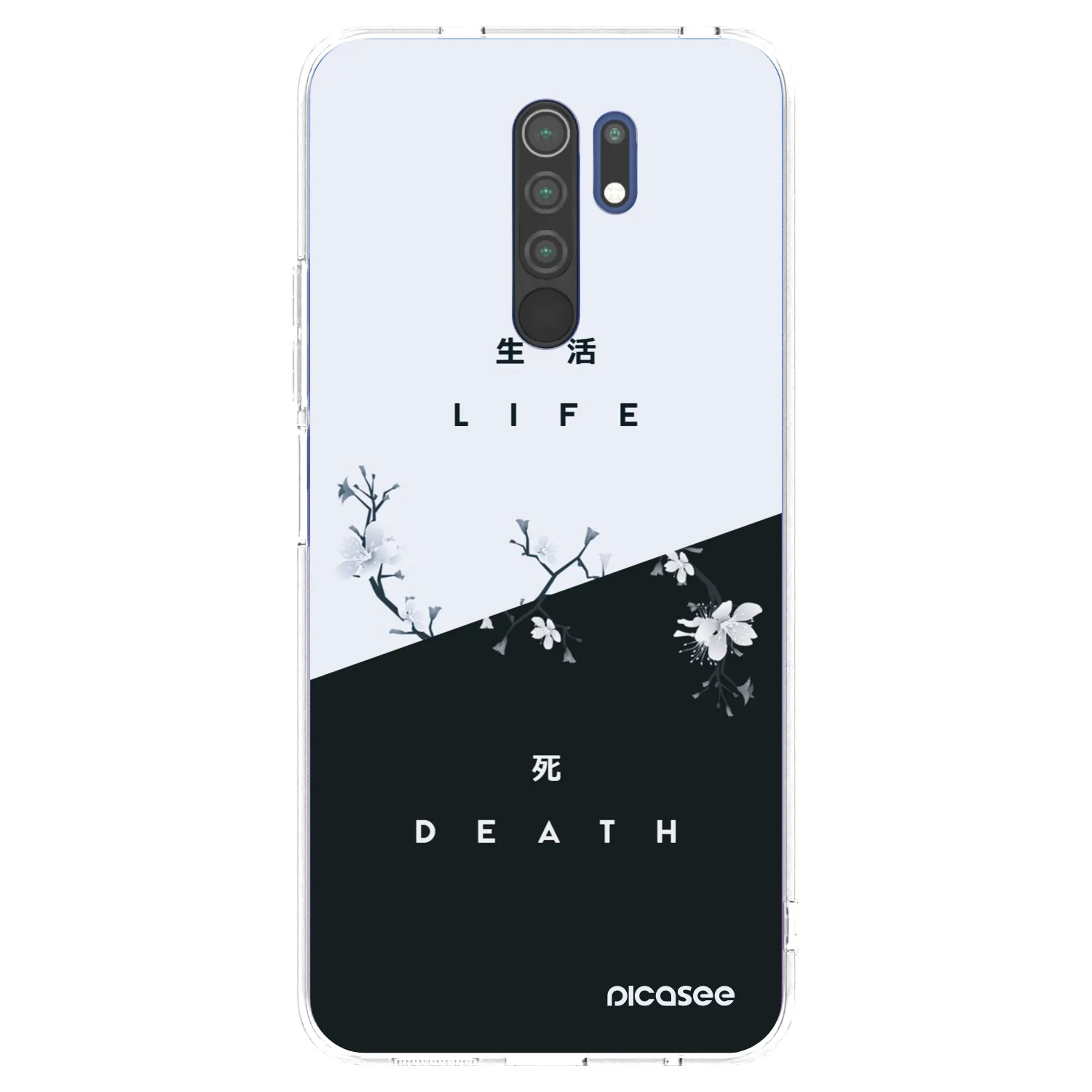 Picasee silikonska prozirna maskica za Xiaomi Redmi 9 - Life - Death