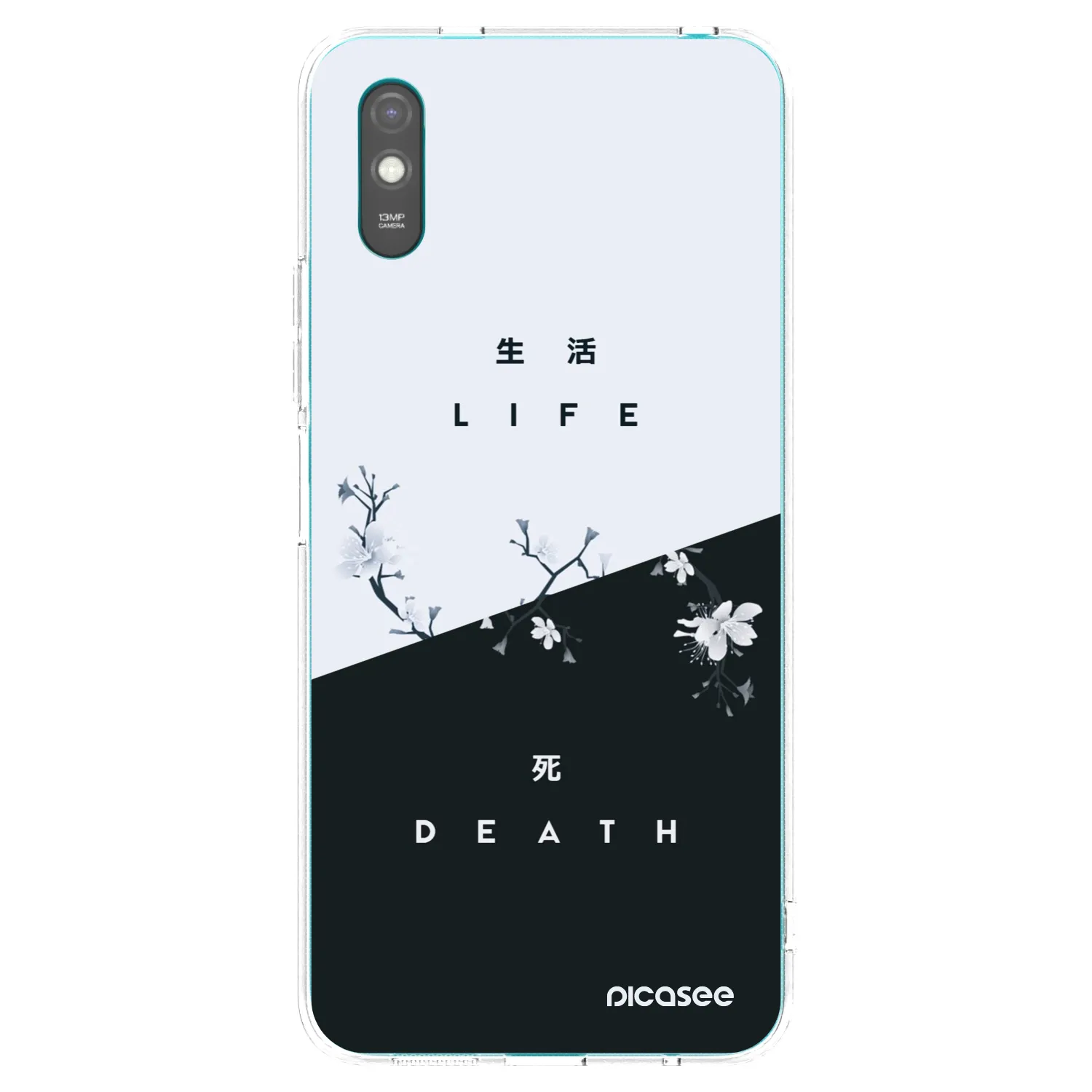Picasee silikonska prozirna maskica za Xiaomi Redmi 9A - Life - Death