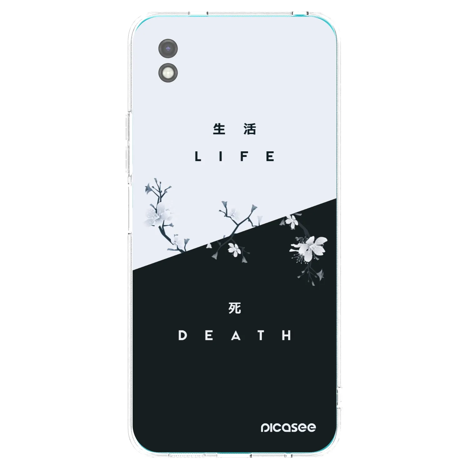 Picasee crna silikonska maskica za Xiaomi Redmi 9A - Life - Death