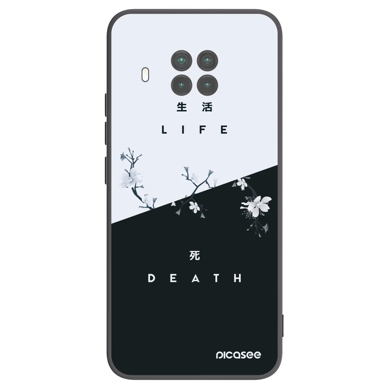 Picasee crna silikonska maskica za Xiaomi Mi 10T Lite - Life - Death
