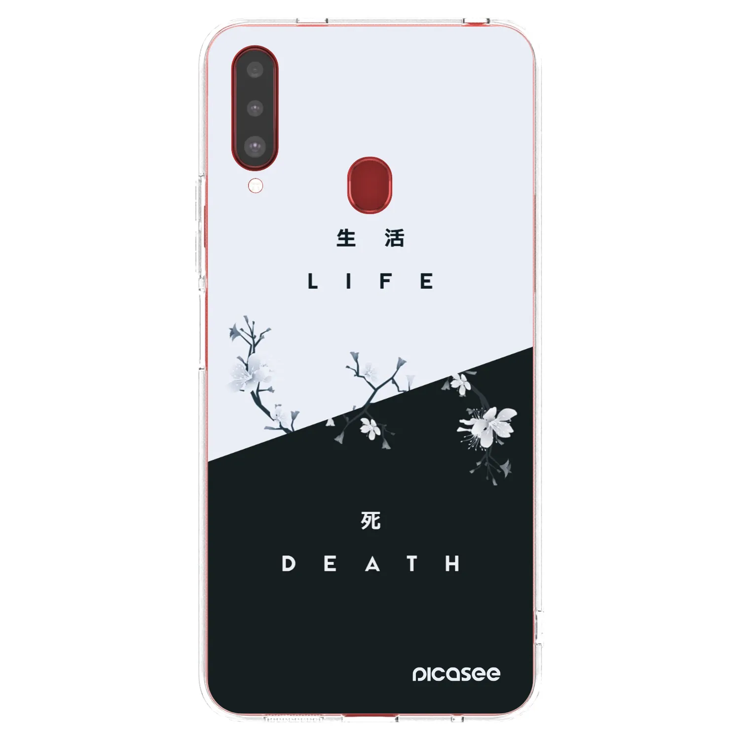 Picasee silikonska prozirna maskica za Samsung Galaxy A20s - Life - Death