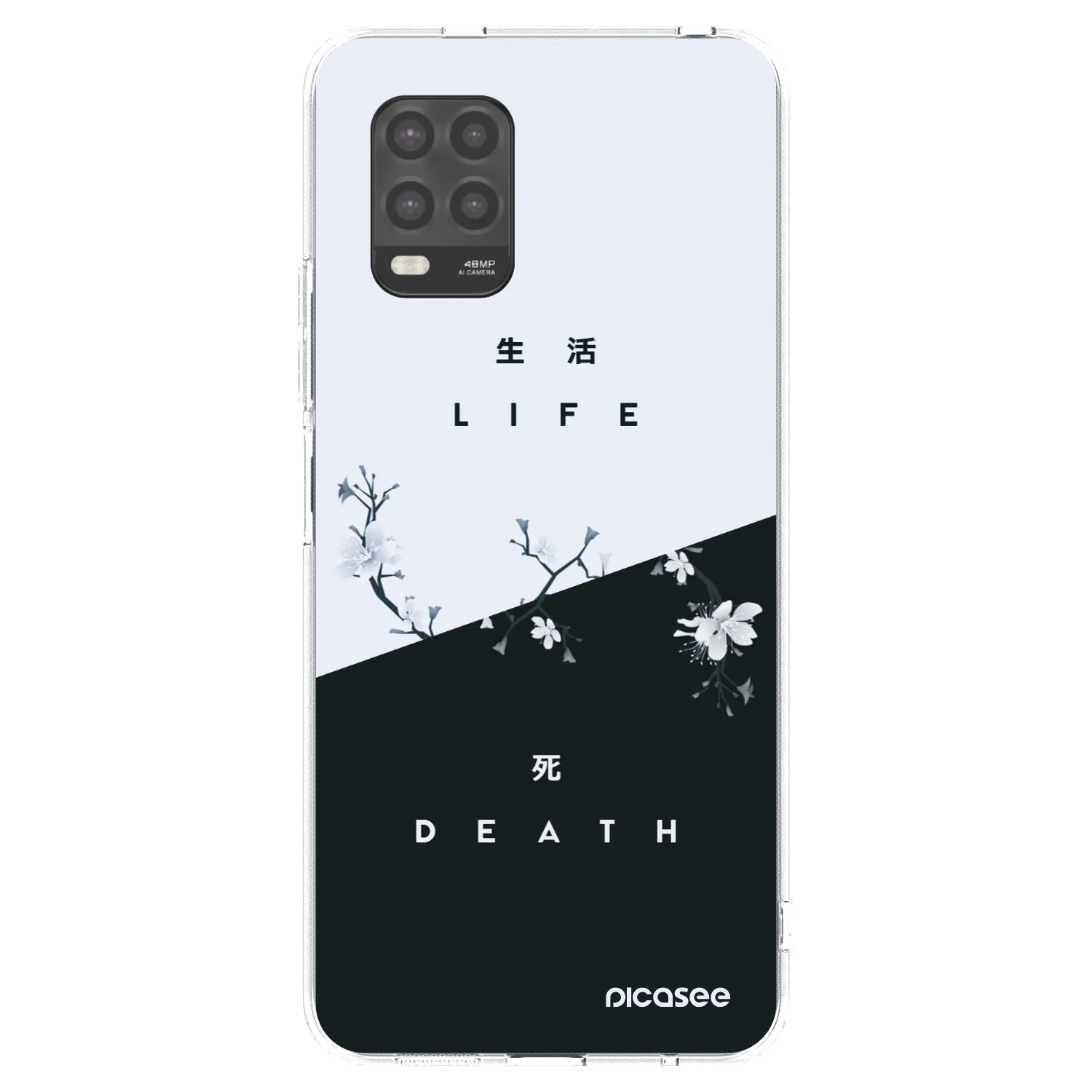 Picasee silikonska prozirna maskica za Xiaomi Mi 10 Lite - Life - Death